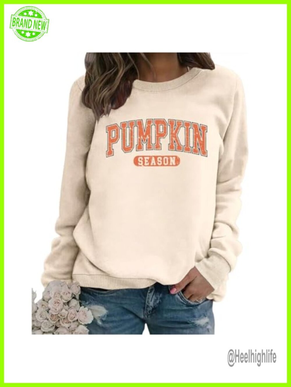 Pumpkin Season Graphic Crewneck Sweatshirt Women Fall Pullover
